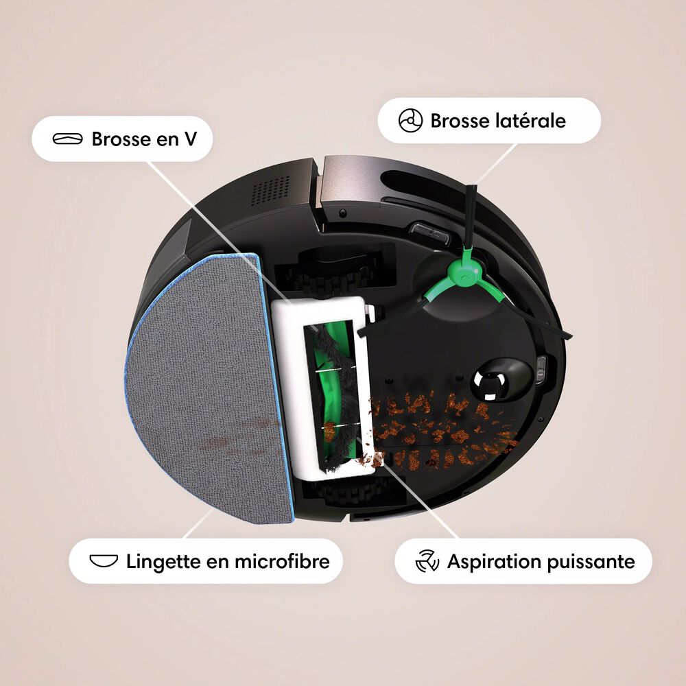 Un nettoyage complet grâce à notre système de nettoyage en quatre étapes